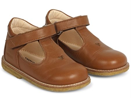 Angulus Tullesko m. Hjerte og Velcro Cognac 3267-101-1545 Discount