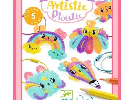 Djeco Creative Shrink Plastic Kawaii Nøkkelringer Cheap