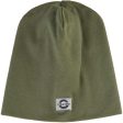 Mikk-Line Beanie Bomuld Dusty Olive on Sale