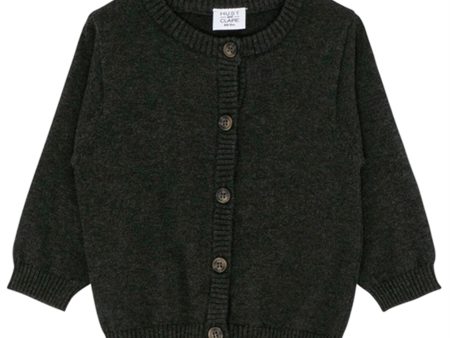 Hust & Claire Baby Dark Grey Melange Clyde Cardigan NOOS Hot on Sale