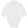 Hust & Claire Baby White Birger Skjortebody Online Hot Sale