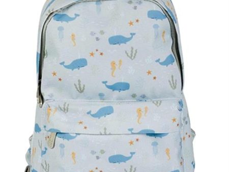 A Little Lovely Company Backpack Small Ocean on Sale