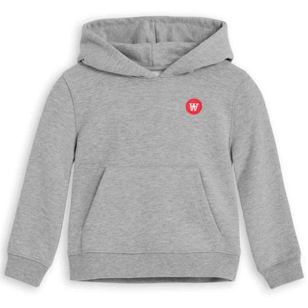 Wood Wood Izzy Hoodie Grey Melange Hot on Sale