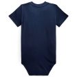 Polo Ralph Lauren Baby Boy Short Sleeved Bodystocking French Navy For Sale