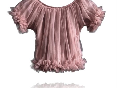 Dolly by Le Petit Tom Frilly Princess Top Mauve Online Hot Sale