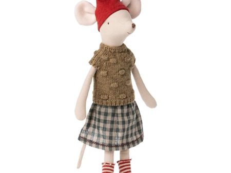 Maileg Christmas Mouse Medium Girl Online