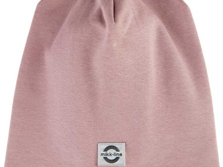 Mikk-Line Beanie Bomuld Adobe Rose Sale