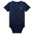 Polo Ralph Lauren Baby Boy Short Sleeved Bodystocking French Navy For Sale