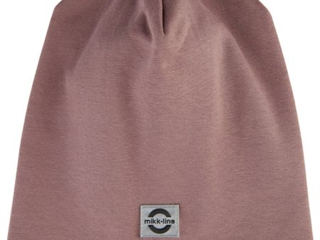 Mikk-Line Beanie Bomuld Twilight Mauve on Sale