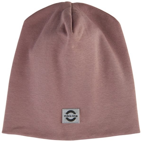 Mikk-Line Beanie Bomuld Twilight Mauve on Sale