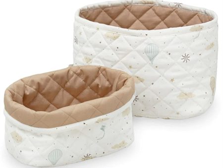 Cam Cam Copenhagen Quilted Oppbevaringskurv 2-PakDreamland Camel Cheap