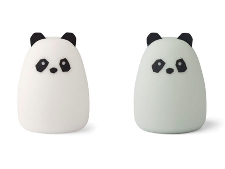 Liewood Callie Natlampe 2-pak Panda Panda Creme De la Creme Dove Blue Online Hot Sale