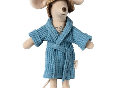 Maileg Bathrobe Dusty Blue Cheap