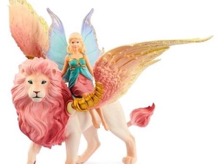 Schleich Bayala Fairy in Flight on Winged Lion Fashion