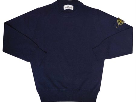 Stone Island Junior Knit Wool Navy Fashion