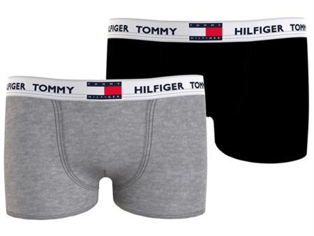 Tommy Hilfiger Boxershorts 2-pak Black  Medium Grey For Sale