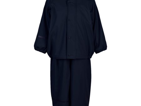 CeLaVi Regnsett Solid Fleece Navy Fashion